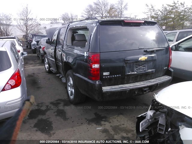 1GNUKKE35AR152449 - 2010 CHEVROLET SUBURBAN K1500 LTZ BLACK photo 3