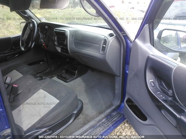 1FTZR45E54PB45556 - 2004 FORD RANGER SUPER CAB BLUE photo 5