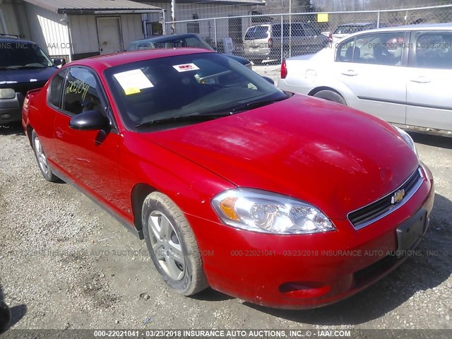 2G1WJ15K869221859 - 2006 CHEVROLET MONTE CARLO LS წითელი ფოტო 1