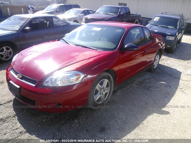 2G1WJ15K869221859 - 2006 CHEVROLET MONTE CARLO LS წითელი ფოტო 2