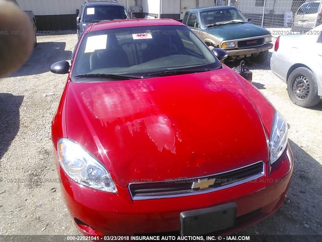 2G1WJ15K869221859 - 2006 CHEVROLET MONTE CARLO LS წითელი ფოტო 6