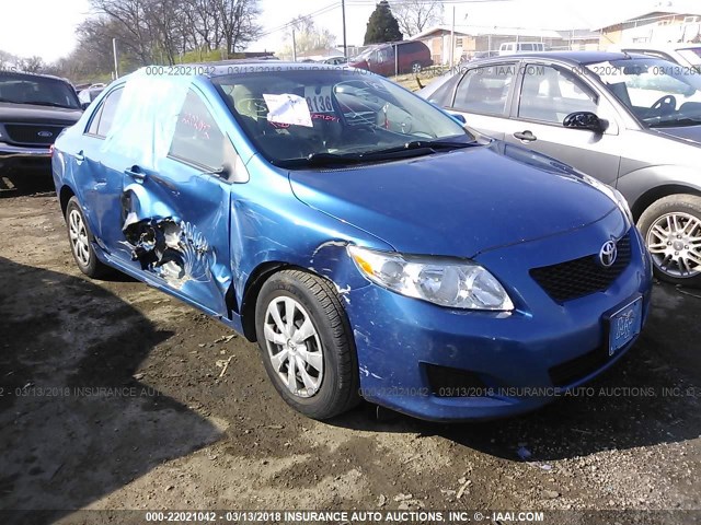 JTDBL40E599056267 - 2009 TOYOTA COROLLA LE/XLE BLUE photo 1