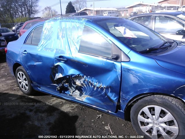 JTDBL40E599056267 - 2009 TOYOTA COROLLA LE/XLE BLUE photo 6