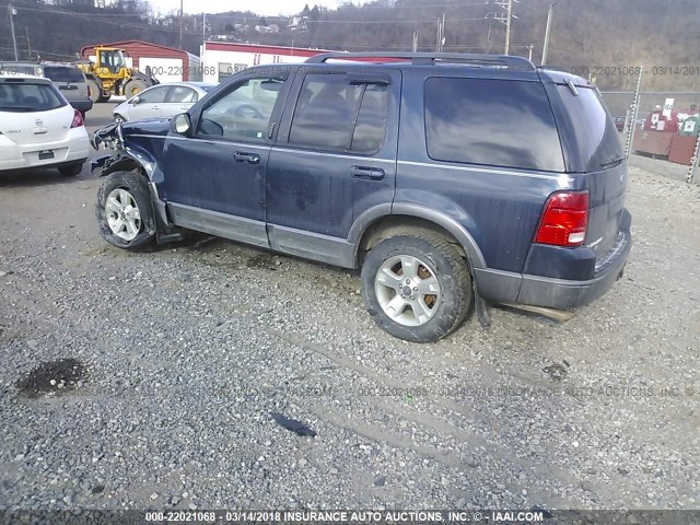 1FMZU73KX3UB68688 - 2003 FORD EXPLORER XLT/XLT SPORT/NBX მუქი ლურჯი ფოტო 3