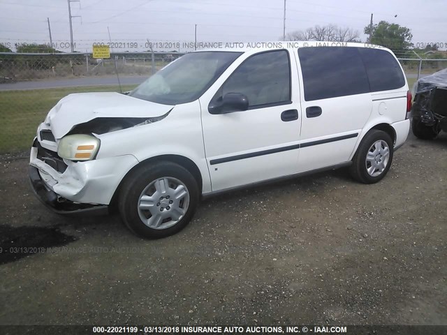 1GNDU23W77D196644 - 2007 CHEVROLET UPLANDER LS WHITE photo 2