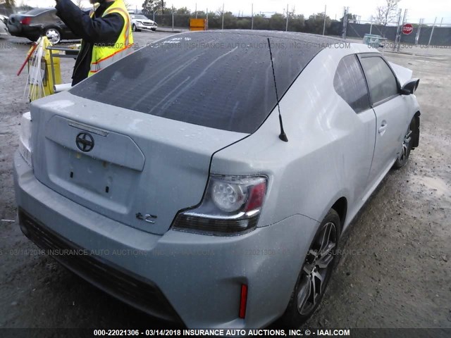 JTKJF5C78E3077707 - 2014 TOYOTA SCION TC 灰色 照片 4