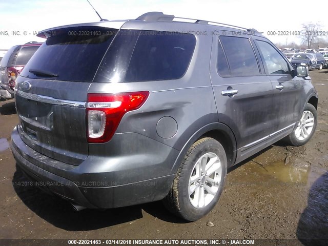 1FMHK7D80BGA24231 - 2011 FORD EXPLORER XLT GRAY photo 4