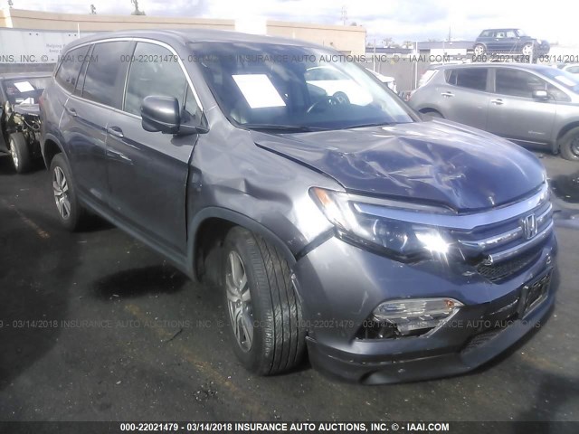 5FNYF5H71GB021466 - 2016 HONDA PILOT EXLN GRAY photo 1