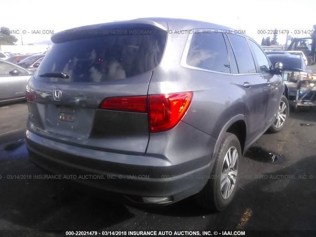 5FNYF5H71GB021466 - 2016 HONDA PILOT EXLN GRAY photo 4