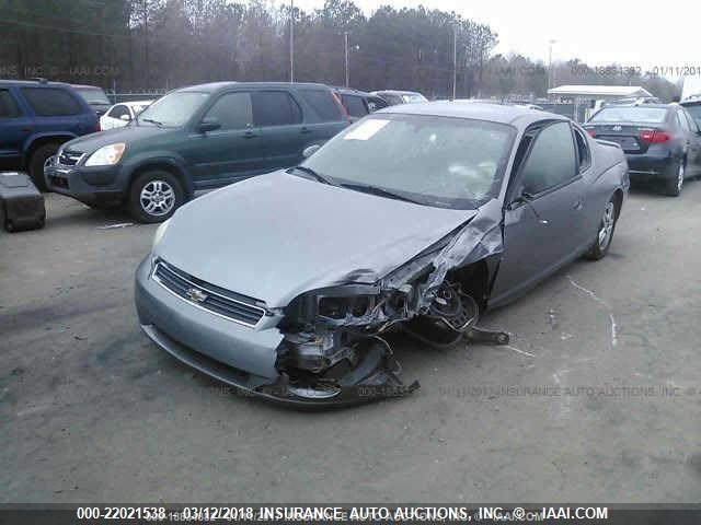 2G1WJ15K269369957 - 2006 CHEVROLET MONTE CARLO LS GRAY photo 2