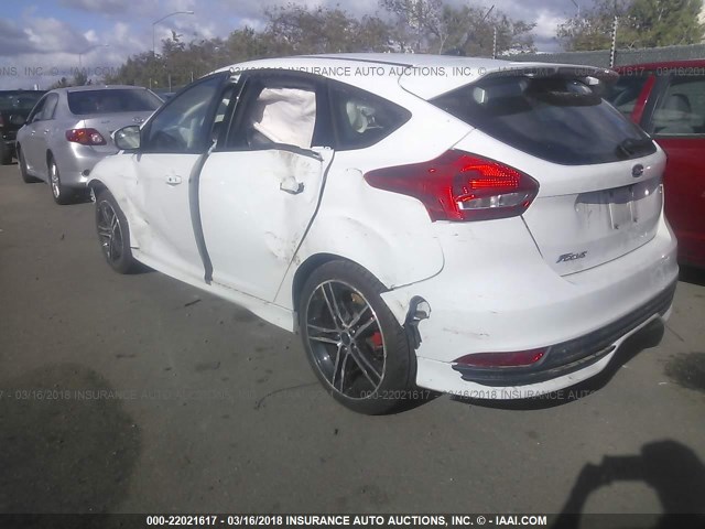 1FADP3L93GL301630 - 2016 FORD FOCUS ST WHITE photo 3