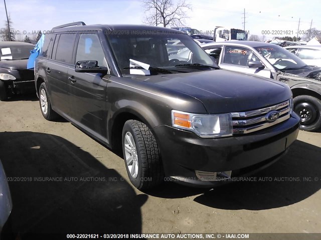 2FMGK5BC2BBD13450 - 2011 FORD FLEX SE GRAY photo 1