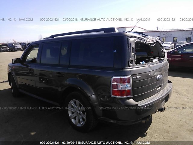 2FMGK5BC2BBD13450 - 2011 FORD FLEX SE GRAY photo 3