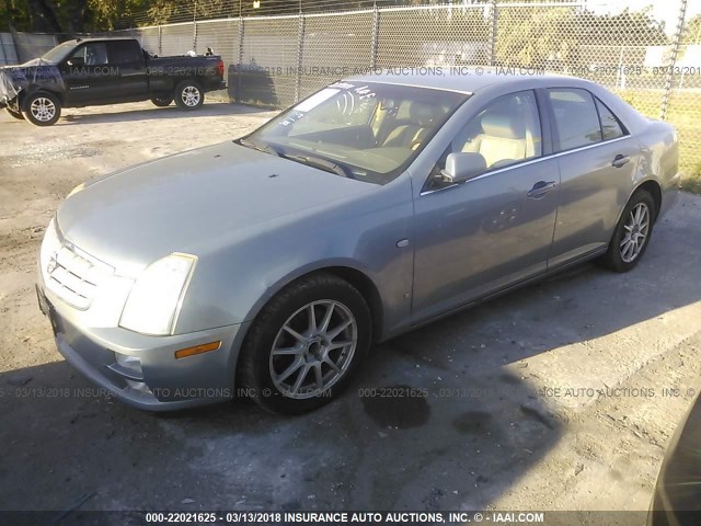 1G6DW677270170069 - 2007 CADILLAC STS Light Blue photo 2