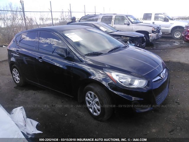 KMHCT5AEXCU010457 - 2012 HYUNDAI ACCENT GLS/GS BLACK photo 1