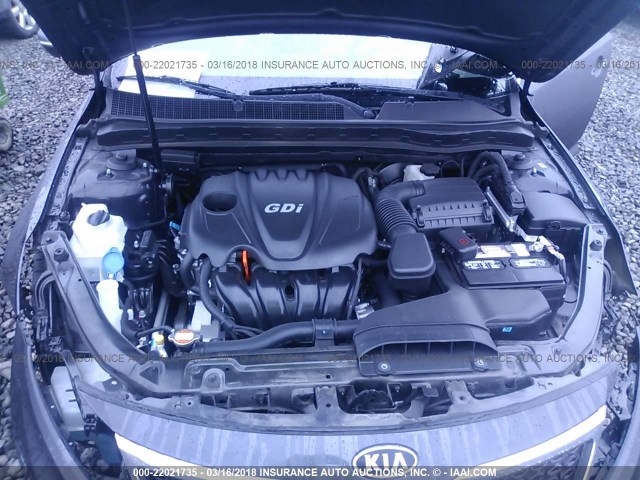 KNAGN4A76B5108080 - 2011 KIA OPTIMA EX/SX GRAY photo 10