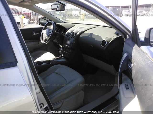 JN8AS5MT8DW521801 - 2013 NISSAN ROGUE S/SV SILVER photo 5