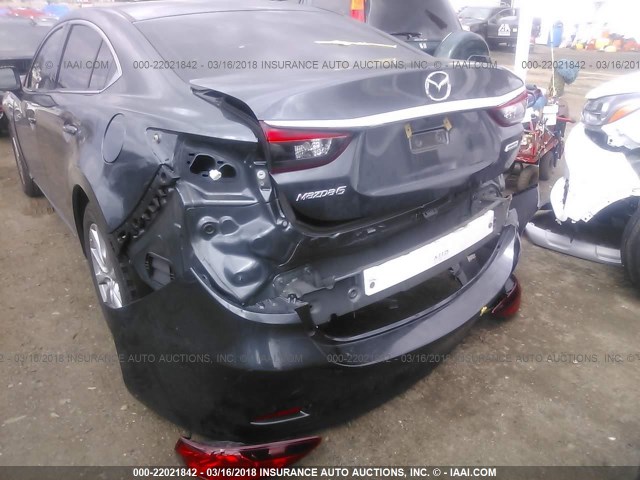 JM1GJ1U53G1487013 - 2016 MAZDA 6 SPORT GRAY photo 6