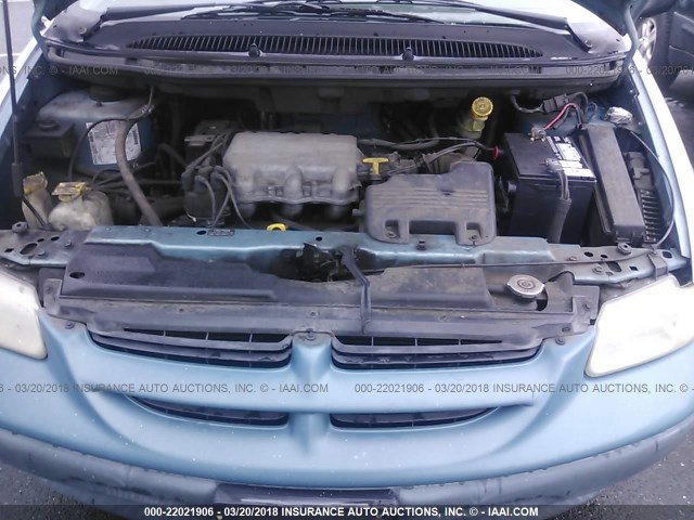 2B4FP2532TR793748 - 1996 DODGE CARAVAN BLUE photo 10