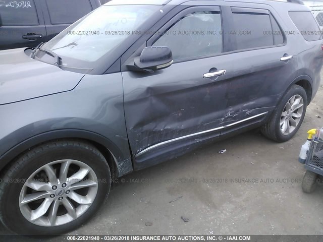 1FMHK7D84BGA06766 - 2011 FORD EXPLORER XLT BLACK photo 6