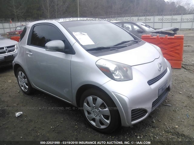 JTNJJXB07CJ018321 - 2012 TOYOTA SCION IQ SILVER photo 1