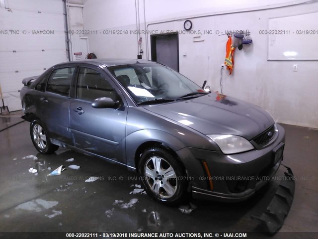 1FAFP38Z17W145846 - 2007 FORD FOCUS ST GRAY photo 1