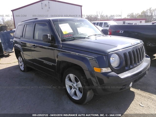 1C4NJRFB9ED796506 - 2014 JEEP PATRIOT LATITUDE BLACK photo 1