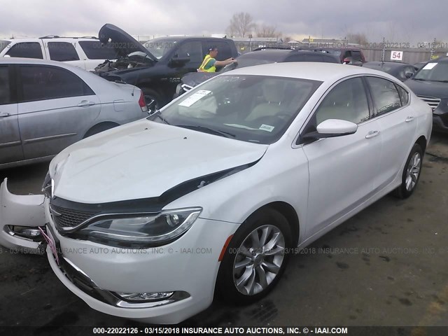 1C3CCCCB0FN555842 - 2015 CHRYSLER 200 C WHITE photo 2