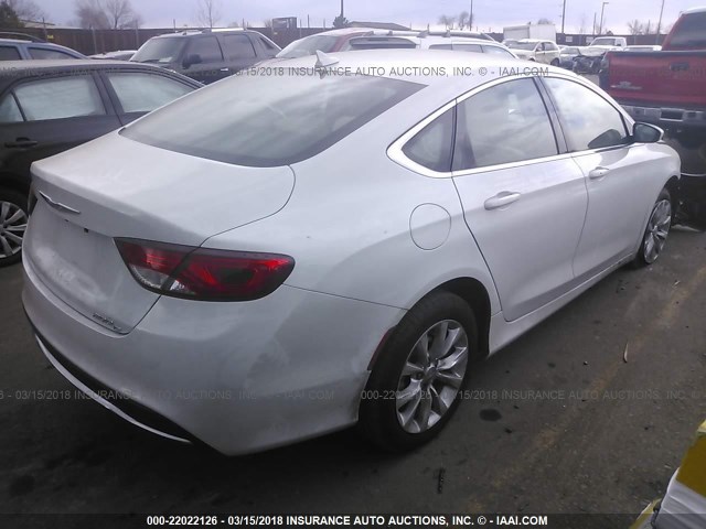 1C3CCCCB0FN555842 - 2015 CHRYSLER 200 C WHITE photo 4