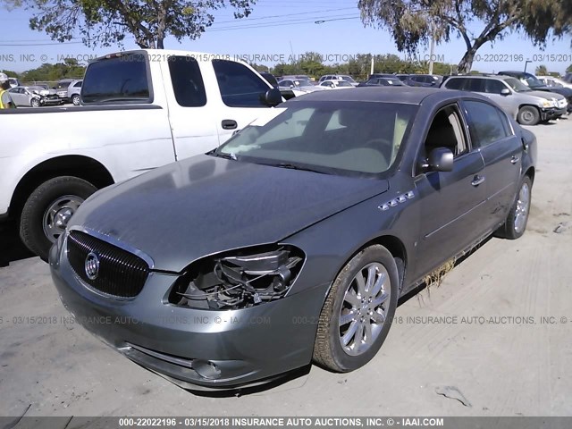 1G4HE57Y07U156129 - 2007 BUICK LUCERNE CXS GRAY photo 2