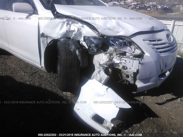 4T1BE46K77U635077 - 2007 TOYOTA CAMRY NEW GENERAT CE/LE/XLE/SE WHITE photo 6