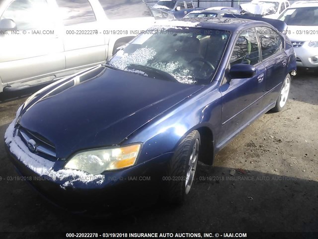 4S3BL626567217208 - 2006 SUBARU LEGACY 2.5I LIMITED BLUE photo 2