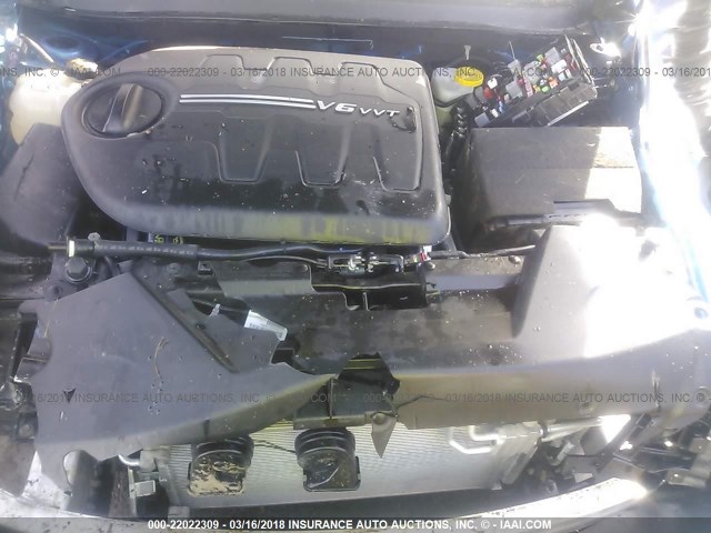 1C4PJMCX5JD516957 - 2018 JEEP CHEROKEE LATITUDE Niebieski zdjęcie 10