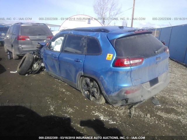 1C4PJMCX5JD516957 - 2018 JEEP CHEROKEE LATITUDE BLUE photo 3