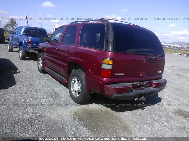 1GKEK63U14J228918 - 2004 GMC YUKON DENALI BURGUNDY photo 3