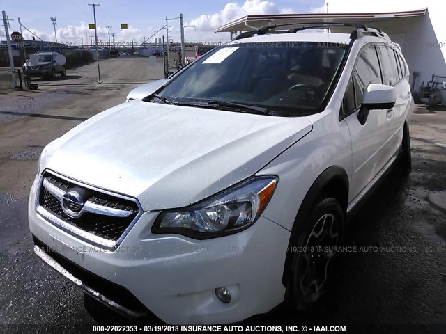 JF2GPAWC8D2861262 - 2013 SUBARU XV CROSSTREK 2.0 PREMIUM WHITE photo 2