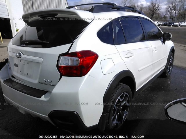 JF2GPAWC8D2861262 - 2013 SUBARU XV CROSSTREK 2.0 PREMIUM WHITE photo 4