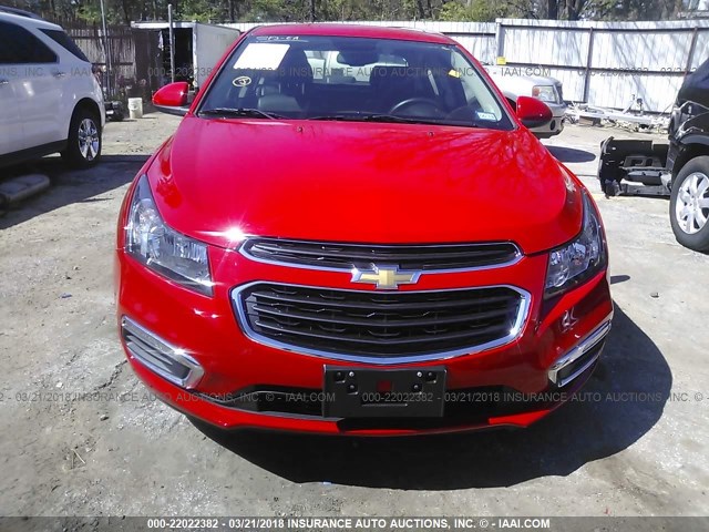 1G1PE5SB7F7272288 - 2015 CHEVROLET CRUZE LT RED photo 6