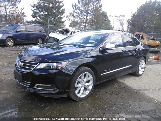 2G1125S33J9128915 - 2018 CHEVROLET IMPALA PREMIER BLACK photo 2