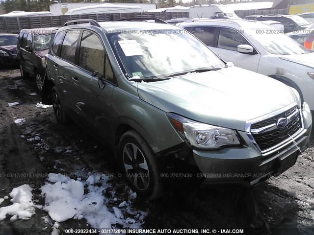 JF2SJABC7HH441951 - 2017 SUBARU FORESTER 2.5I GREEN photo 1