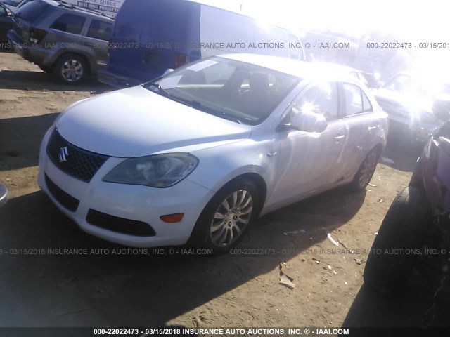 JS2RE9A37A6100848 - 2010 SUZUKI KIZASHI SE WHITE photo 2