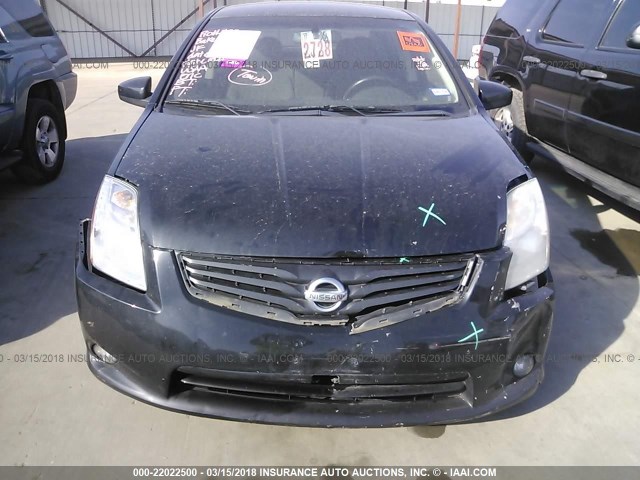 3N1AB6AP0BL697983 - 2011 NISSAN SENTRA 2.0/2.0S/SR/2.0SL BLACK photo 6