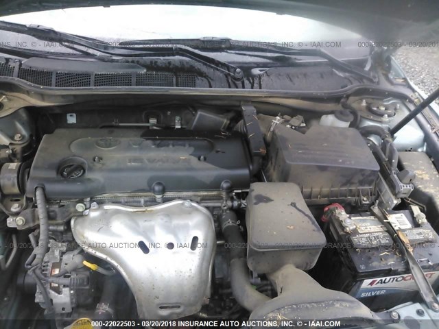 4T1BE46K99U884645 - 2009 TOYOTA CAMRY SE/LE/XLE GREEN photo 10