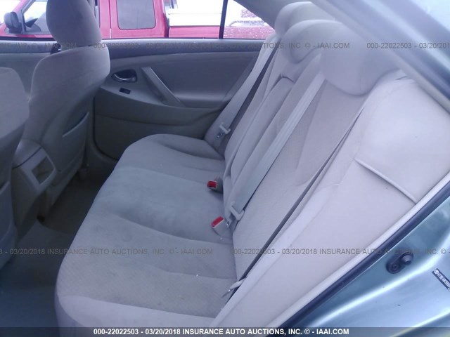 4T1BE46K99U884645 - 2009 TOYOTA CAMRY SE/LE/XLE GREEN photo 8