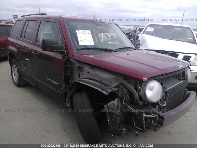 1C4NJPBAXED632165 - 2014 JEEP PATRIOT SPORT RED photo 1