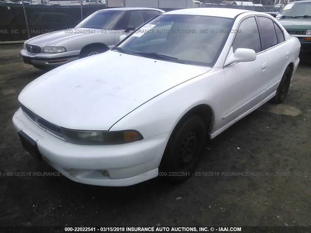 4A3AA46G21E155874 - 2001 MITSUBISHI GALANT ES WHITE photo 2