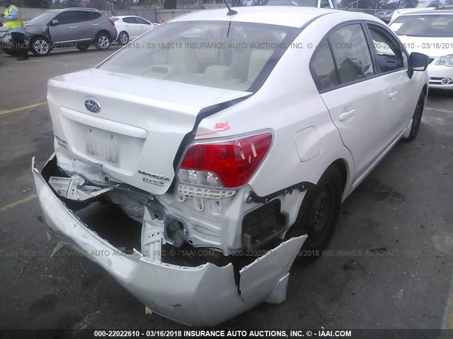 JF1GJAA69DH014349 - 2013 SUBARU IMPREZA WHITE photo 4