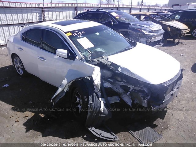 1N4AA5AP8AC822223 - 2010 NISSAN MAXIMA S/SV WHITE photo 1