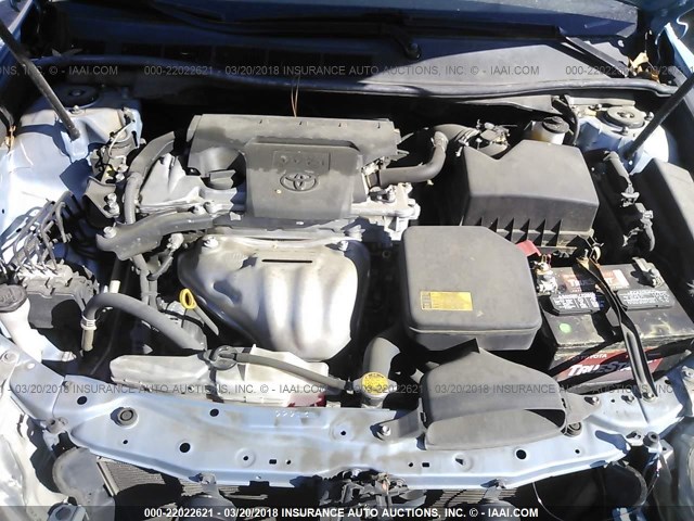 4T1BF1FK7CU549838 - 2012 TOYOTA CAMRY SE/LE/XLE Светло-синий фото 10