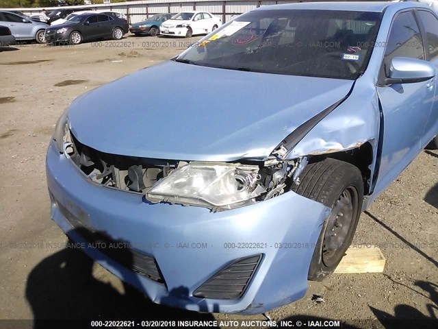 4T1BF1FK7CU549838 - 2012 TOYOTA CAMRY SE/LE/XLE Светло-синий фото 6